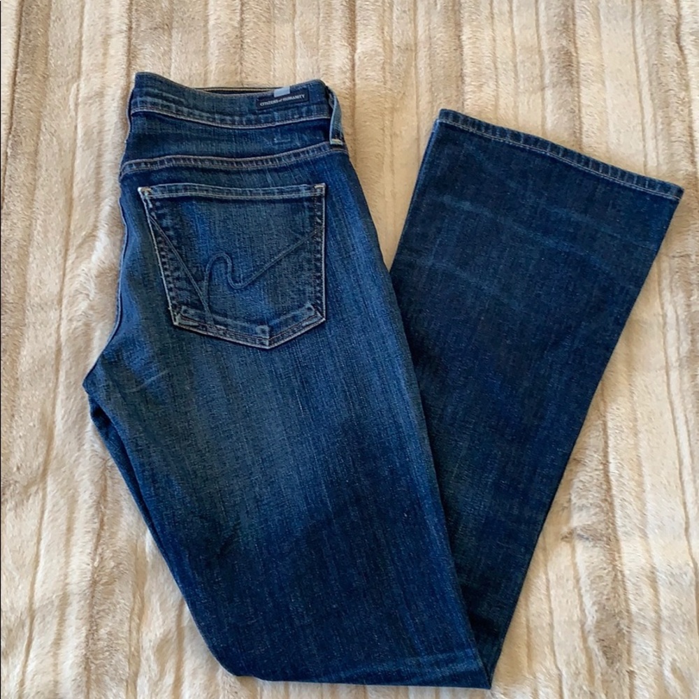 Citizens Of Humanity low rise flare leg jean.